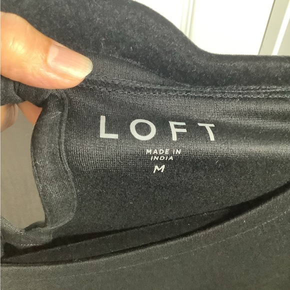 Loft 3/4 bell sleeve top with back keyhole detail - Picture 7 of 8